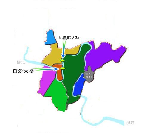 区域规划动态     在柳州最新的城市交通规划中,对柳北白沙路段和污水